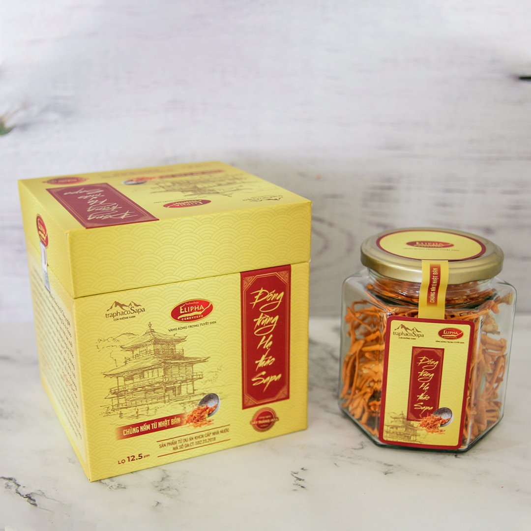 Đông Trùng Hạ Thảo Sapa Khô Sấy Thăng Hoa 12,5G