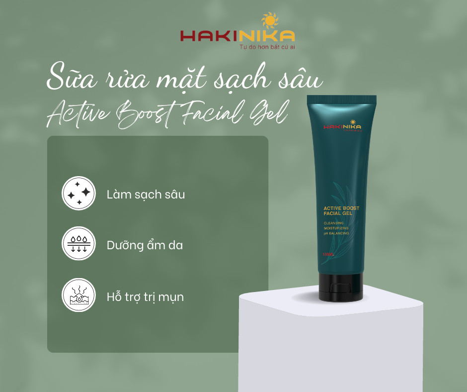 Sữa rửa mặt sạch sâu ngừa mụn HAKINIKA