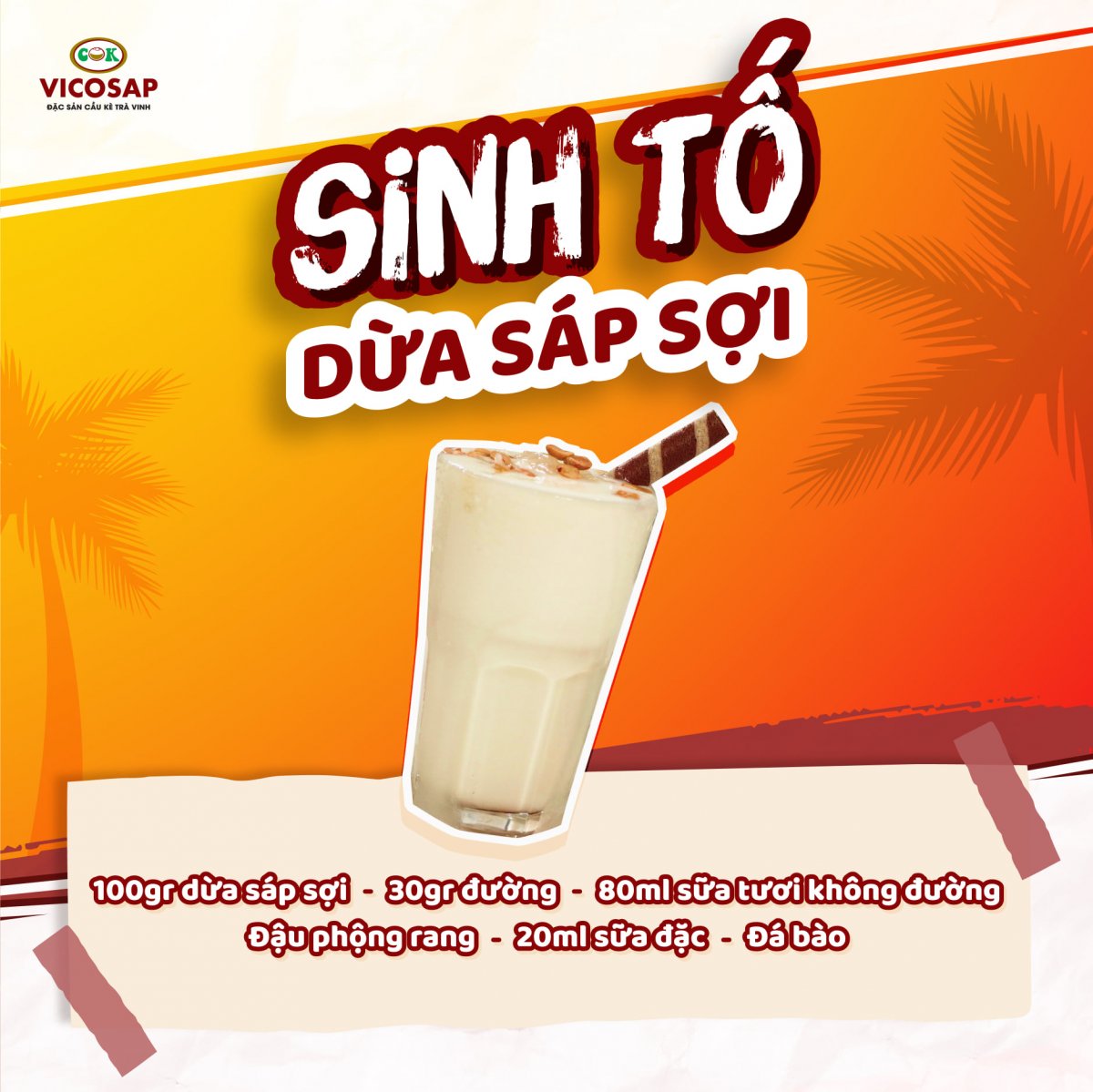 Dừa sáp sợi hũ 220ml