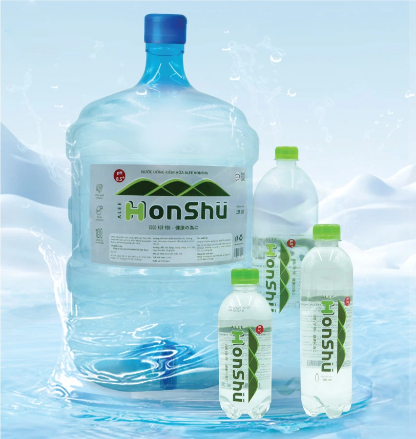 Nước uống kiềm hóa 19L (Vòi/úp) PH 8.5+