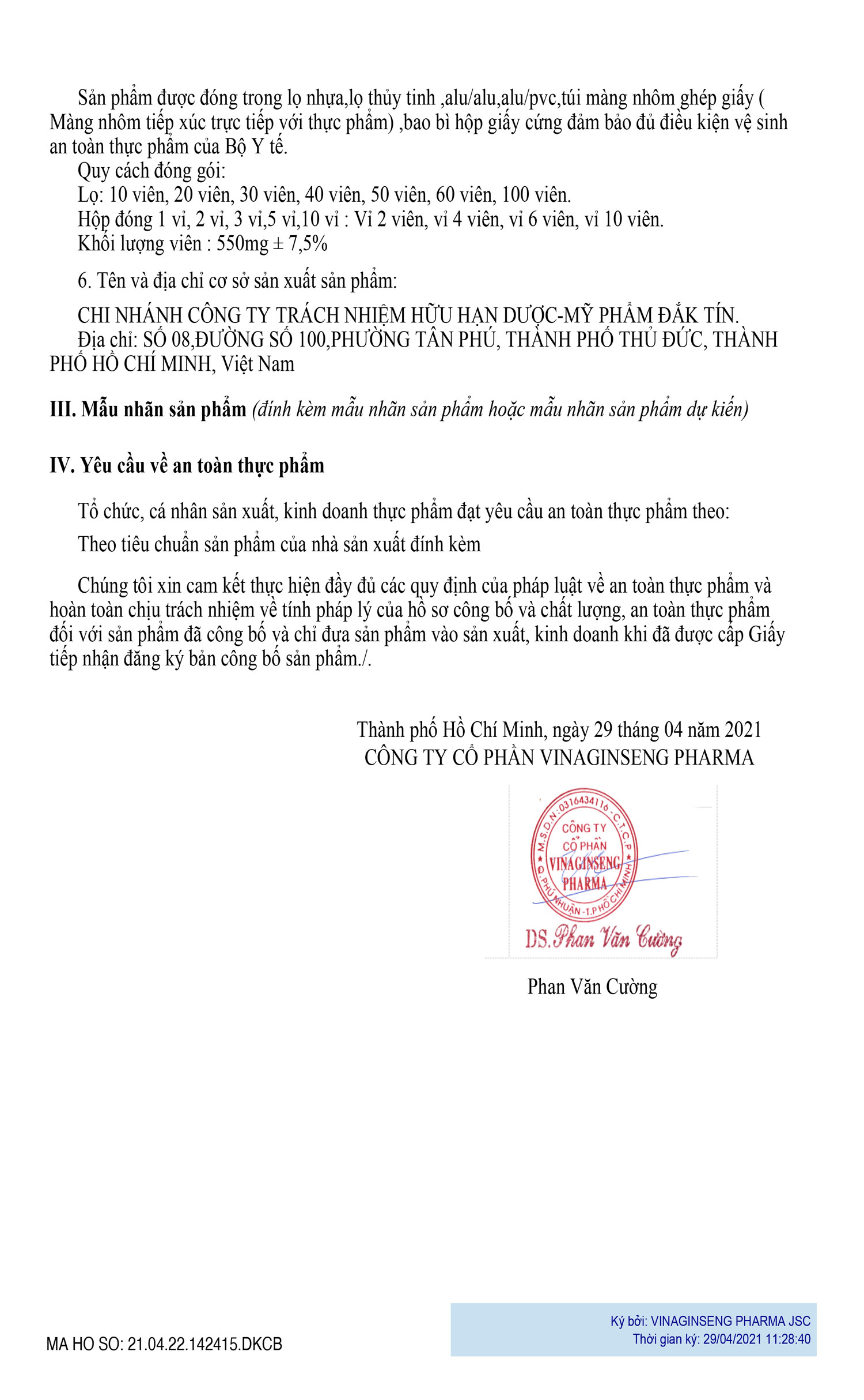 thực phẩm bảo vệ sức khỏe proli